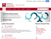 Tablet Screenshot of comm.eval.org